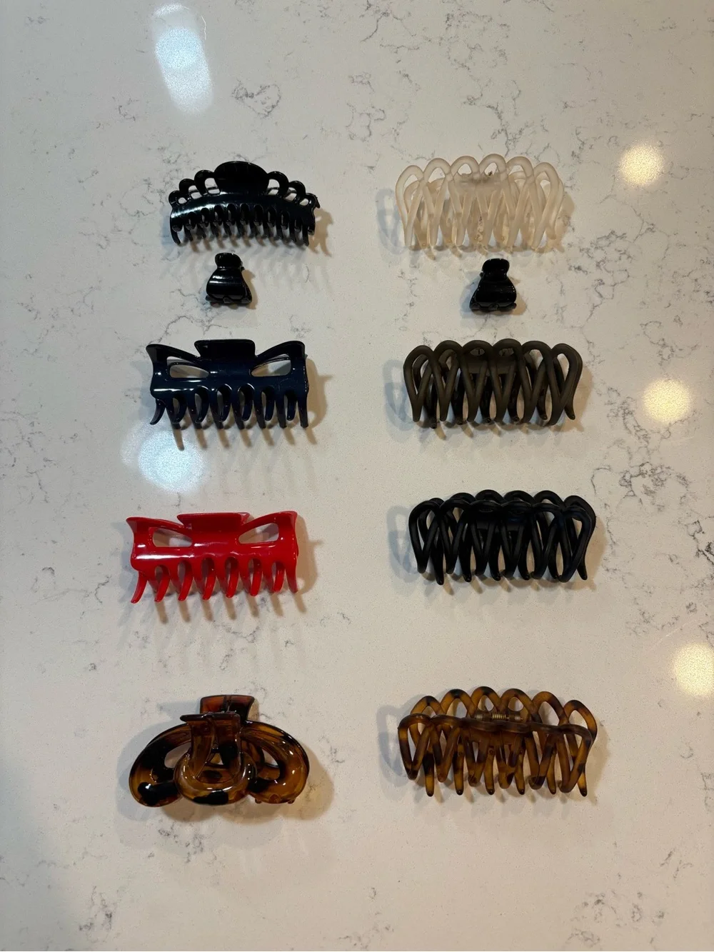 Assorted Hair Claw Clips - Multi-Color